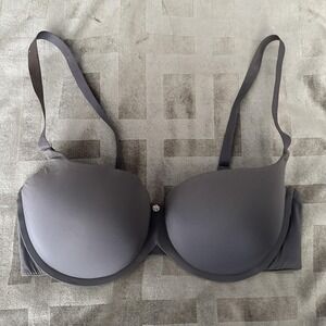 Skarlett Blue Bra Womens 32DD Gray T-Shirt Lined Underwire Molded Stretch